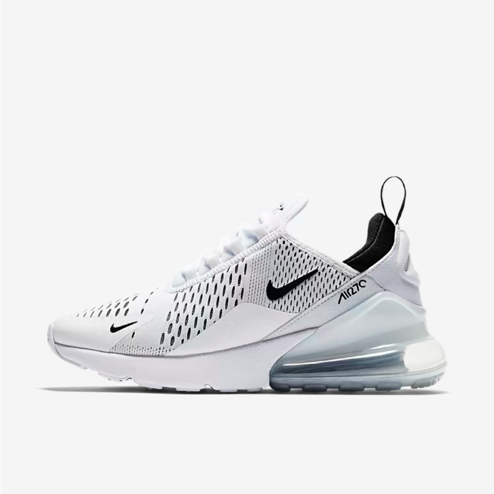 Nike Air Max 270 White and Black Sneakers